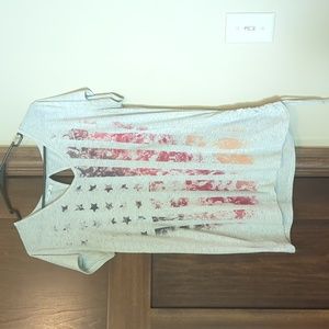 Maurices - American Flag Shirt - Large